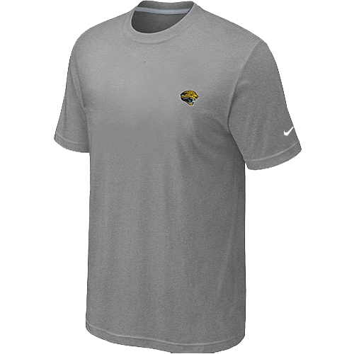 Jacksonville Jaguars Chest embroidered logo T-Shirt Grey