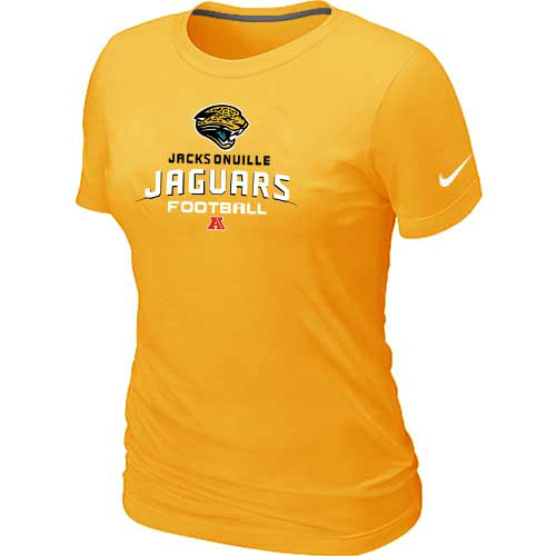 Jacksonville Jaguars Yellow Women's Critical Victory T-Shirt