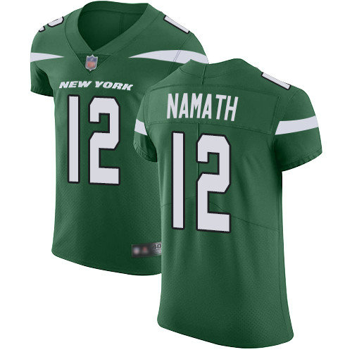 Jets #12 Joe Namath Green Team Color Men's Stitched Football Vapor Untouchable Elite Jersey