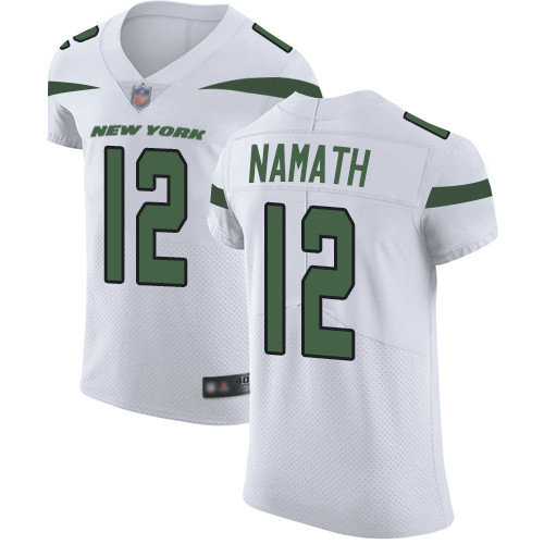 Jets #12 Joe Namath White Men's Stitched Football Vapor Untouchable Elite Jersey
