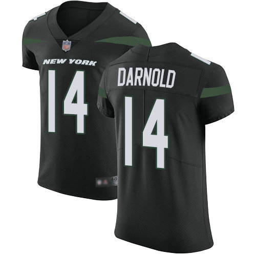 Jets #14 Sam Darnold Black Alternate Men's Stitched Football Vapor Untouchable Elite Jersey