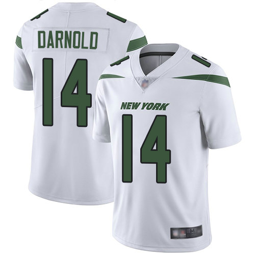 Jets #14 Sam Darnold White Youth Stitched Football Vapor Untouchable Limited Jersey