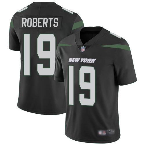 Jets #19 Andre Roberts Black Alternate Youth Stitched Football Vapor Untouchable Limited Jersey