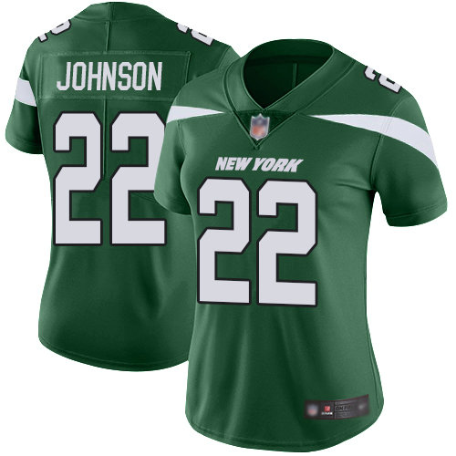 Jets #22 Trumaine Johnson Green Team Color Women's Stitched Football Vapor Untouchable Limited Jersey