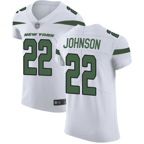 Jets #22 Trumaine Johnson White Men's Stitched Football Vapor Untouchable Elite Jersey