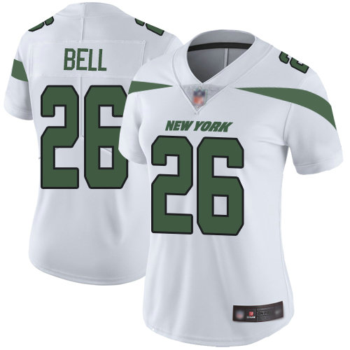 Jets #26 Le'Veon Bell White Women's Stitched Football Vapor Untouchable Limited Jersey