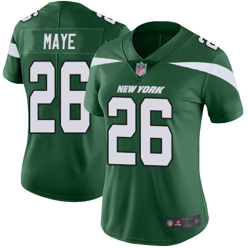 Jets #26 Marcus Maye Green Team Color Women's Stitched Football Vapor Untouchable Limited Jersey
