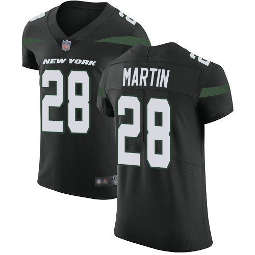 Jets #28 Curtis Martin Black Alternate Men's Stitched Football Vapor Untouchable Elite Jersey