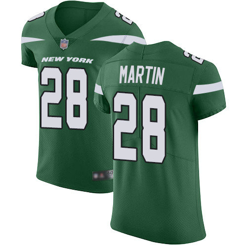 Jets #28 Curtis Martin Green Team Color Men's Stitched Football Vapor Untouchable Elite Jersey