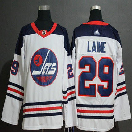 Jets #29 Patrik Laine White Authentic Heritage Stitched Hockey Jersey