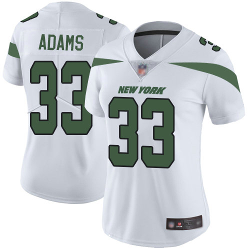 Jets #33 Jamal Adams White Women's Stitched Football Vapor Untouchable Limited Jersey