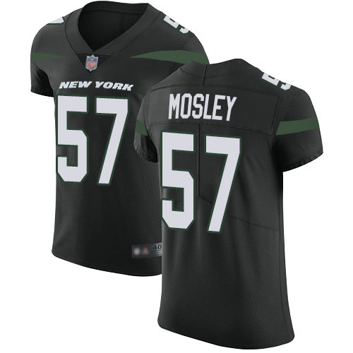 Jets #57 C.J. Mosley Black Alternate Men's Stitched Football Vapor Untouchable Elite Jersey