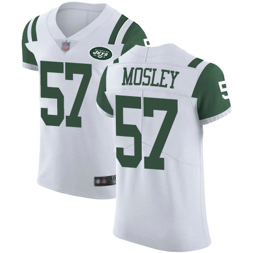 Jets #57 C.J. Mosley White Men's Stitched Football Vapor Untouchable Elite Jersey
