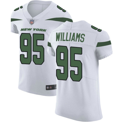 Jets #95 Quinnen Williams White Men's Stitched Football Vapor Untouchable Elite Jersey