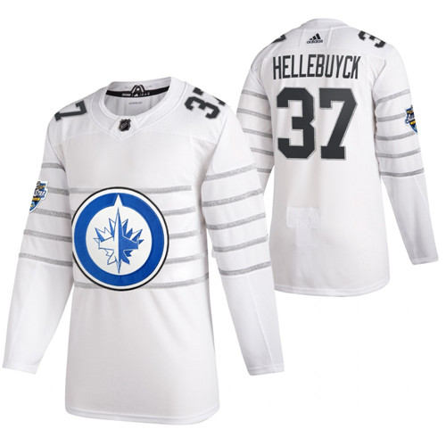 Jets 37 Connor Hellebuyck White 2020 NHL All-Star Game Adidas Jersey