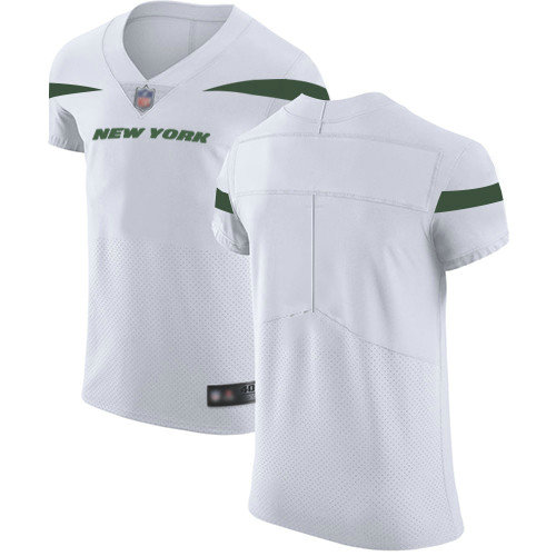 Jets Blank White Men's Stitched Football Vapor Untouchable Elite Jersey