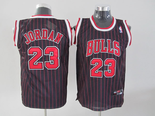 KIDS Chicago Bulls 23# Jordan black red jersey