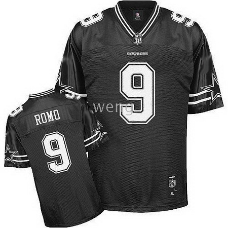 KIDS Dallas Cowboys #9 Tony Romo Black Jerseys