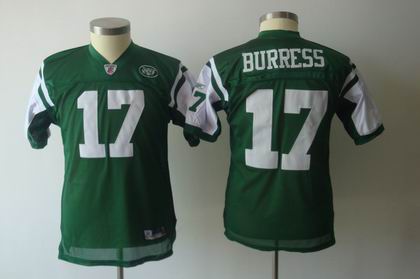 KIDS New York Jets 17# Plaxico Burress green Color Jersey