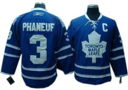 KIDS Toronto Maple Leafs #3 Phaneuf blue C patch
