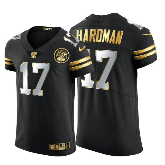 Kansas City Chiefs #17 Mecole Hardman Men's Nike Black Edition Vapor Untouchable Elite NFL Jersey