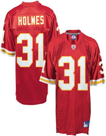 Kansas City Chiefs #31 Priest Holmes red