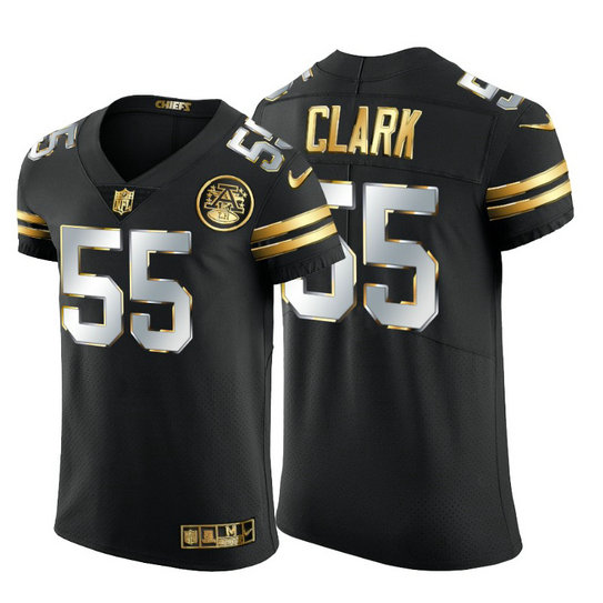 Kansas City Chiefs #55 Frank Clark Men's Nike Black Edition Vapor Untouchable Elite NFL Jersey