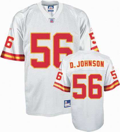 Kansas City Chiefs #56 Derrick JOHNSON Jerseys white