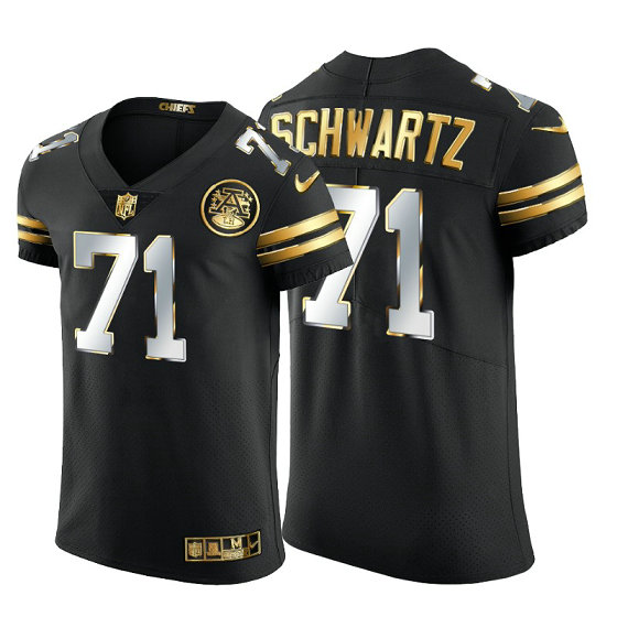 Kansas City Chiefs #71 Mitchell Schwartz Men's Nike Black Edition Vapor Untouchable Elite NFL Jersey