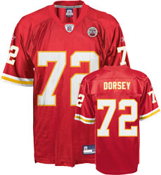 Kansas City Chiefs #72 Glenn Dorsey red