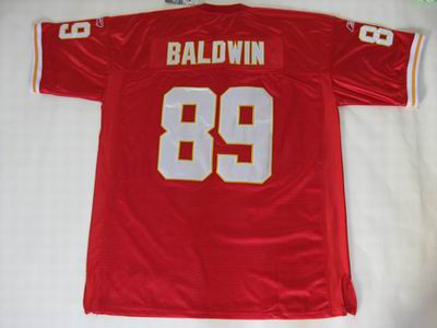 Kansas City Chiefs #89 Baldwin Red Jerseys