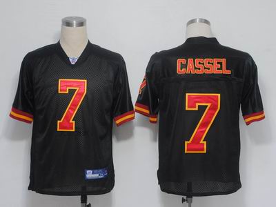 Kansas City Chiefs 7 Cassel Black Jerseys