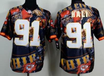 Kansas City Chiefs 91 Tamba Hali Stitched Fanatical Version NFL Jerseys