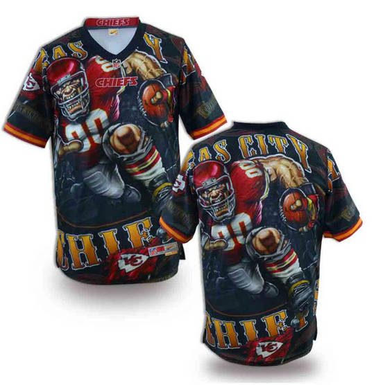 Kansas City Chiefs Blank fashion NFL jerseys(4)