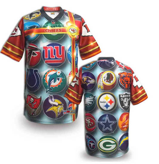 Kansas City Chiefs Blank fashion NFL jerseys(6)