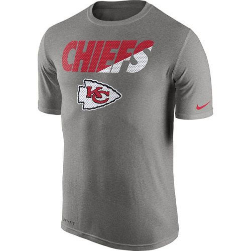 Kansas City Chiefs Nike Charcoal Legend Staff Practice Performance T-Shirt