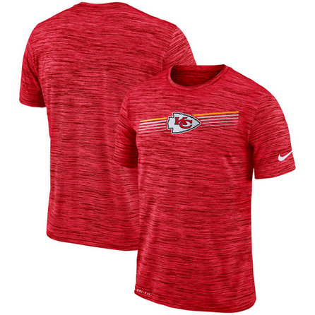 Kansas City Chiefs Nike Sideline Velocity Performance T-Shirt Heathered Red