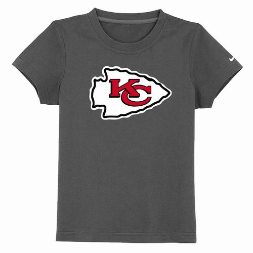 Kansas City Chiefs Sideline Legend Authentic Logo Youth T-Shirt   D.Grey