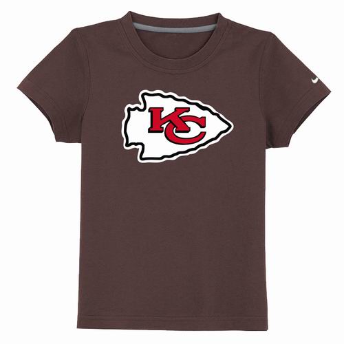 Kansas City Chiefs Sideline Legend Authentic Logo Youth T-Shirt Brown