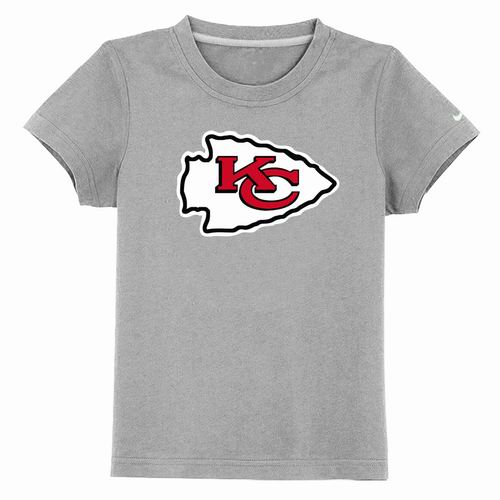 Kansas City Chiefs Sideline Legend Authentic Logo Youth T-Shirt Grey