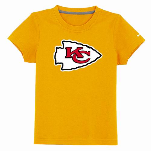Kansas City Chiefs Sideline Legend Authentic Logo YouthT-Shirt Yellow