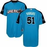 Kansas City Royals #51 Jason Vargas  Blue American League 2017 MLB All-Star MLB Jersey