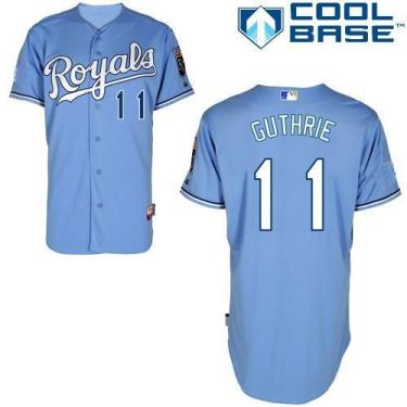 Kansas City Royals 11 Jeremy Guthrie Light Blue Cool Base Stitched MLB Jersey
