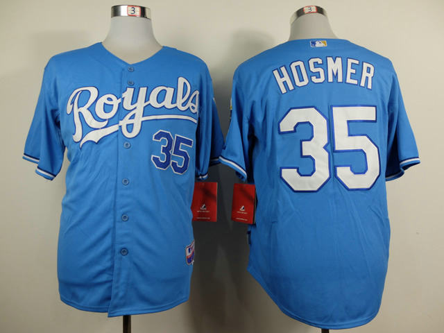 Kansas City Royals 35 Eric Hosmer light Blue Cool Baseball Jersey
