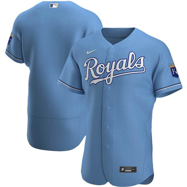 Kansas City Royals Men's Nike Light Blue Alternate 2020 Authentic MLB Jersey