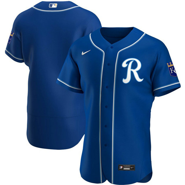 Kansas City Royals Men's Nike Royal Alternate 2020 Authentic Team MLB Jersey
