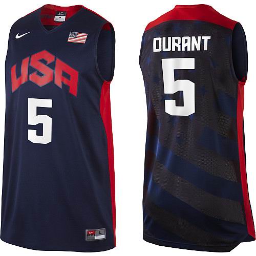 Kevin Durant 2012 USA Basketball Authentic Blue Jersey