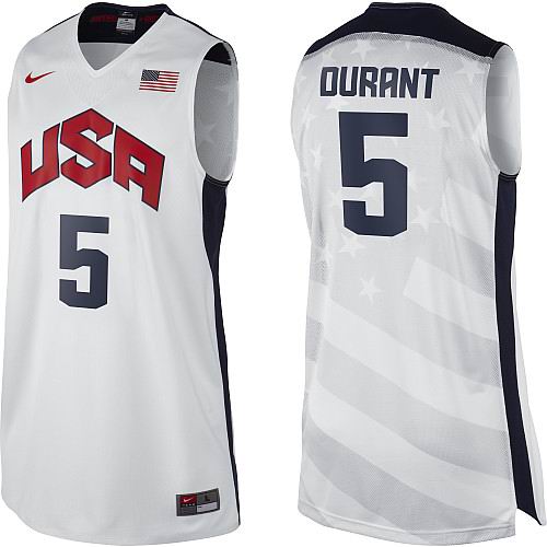 Kevin Durant 2012 USA Basketball Authentic White Jersey