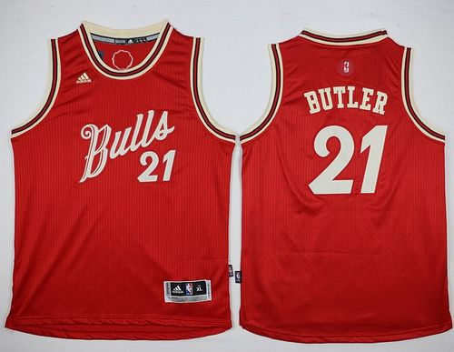 Kid Chicago Bulls 21 Jimmy Butler Red 2015-2016 Christmas Day NBA Jersey