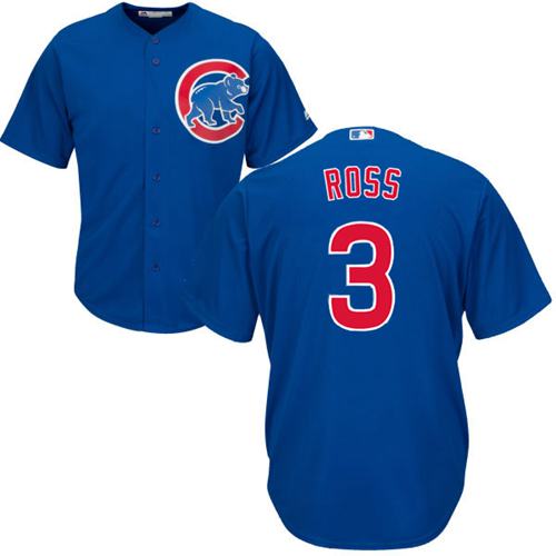 Kid Chicago Cubs 3 David Ross Blue Alternate MLB Jersey